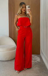 Macacão Longo Alfaiataria Com Cinto